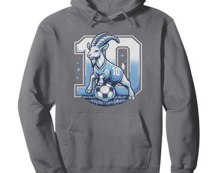 Number Ten The Goat Of Football Fans Hoodie Soccer Lover Gift