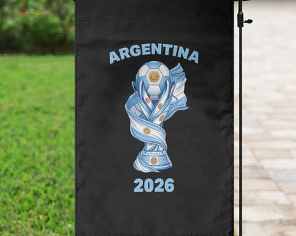 Proud Argentina Soccer 2026 Garden Flag World Football Fan Gift