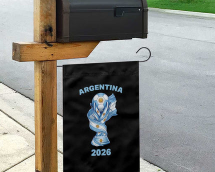 Proud Argentina Soccer 2026 Garden Flag World Football Fan Gift