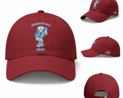 Proud Argentina Soccer 2026 Baseball Cap World Football Fan Gift