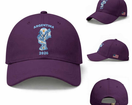 Proud Argentina Soccer 2026 Baseball Cap World Football Fan Gift