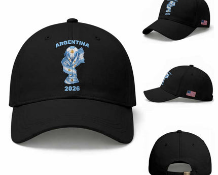 Proud Argentina Soccer 2026 Baseball Cap World Football Fan Gift