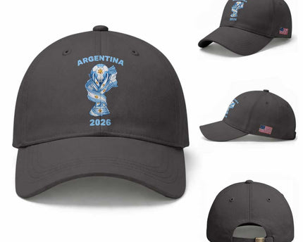 Proud Argentina Soccer 2026 Baseball Cap World Football Fan Gift