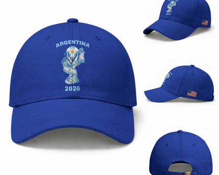 Proud Argentina Soccer 2026 Baseball Cap World Football Fan Gift