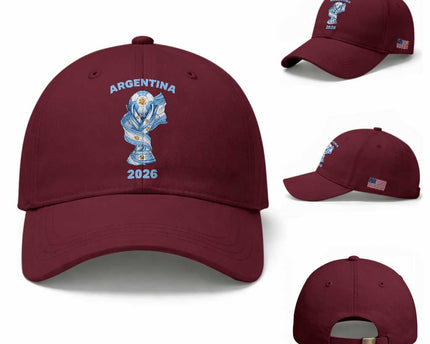 Proud Argentina Soccer 2026 Baseball Cap World Football Fan Gift