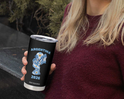 Proud Argentina Soccer 2026 Tumbler Cup World Football Fan Gift
