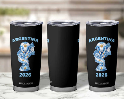 Proud Argentina Soccer 2026 Tumbler Cup World Football Fan Gift