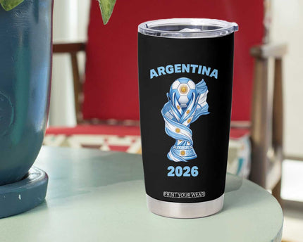 Proud Argentina Soccer 2026 Tumbler Cup World Football Fan Gift