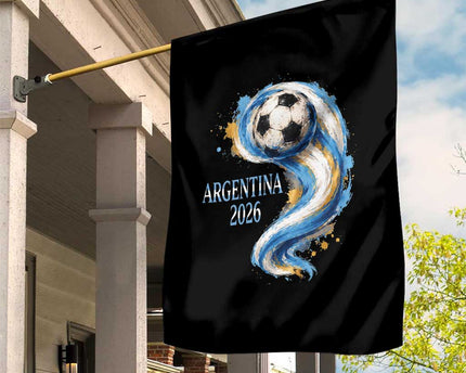 Argentina 2026 Soccer Fan Garden Flag Proud Football Flag Supporter