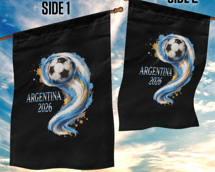 Argentina 2026 Soccer Fan Garden Flag Proud Football Flag Supporter