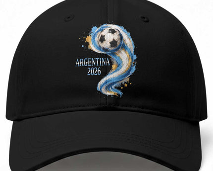 Argentina 2026 Soccer Fan Baseball Cap Proud Football Flag Supporter