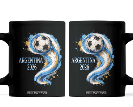 Argentina 2026 Soccer Fan Coffee Mug Proud Football Flag Supporter