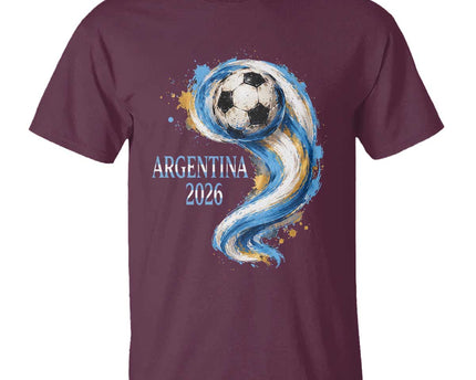 Argentina 2026 Soccer Fan T-Shirt Proud Football Flag Supporter