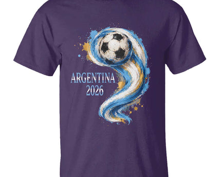 Argentina 2026 Soccer Fan T-Shirt Proud Football Flag Supporter