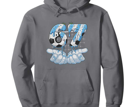 Funny Argentina Six Seven Football Meme Hoodie Gen Alpha Soccer Fan
