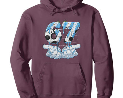 Funny Argentina Six Seven Football Meme Hoodie Gen Alpha Soccer Fan