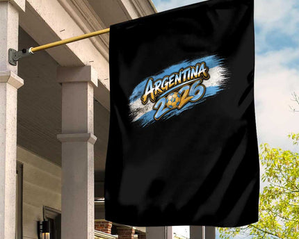 Vintage Argentina Soccer Pride 2026 Graphic Garden Flag