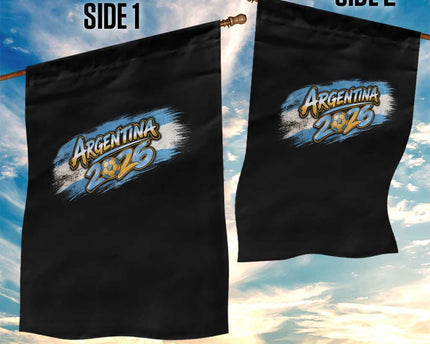 Vintage Argentina Soccer Pride 2026 Graphic Garden Flag