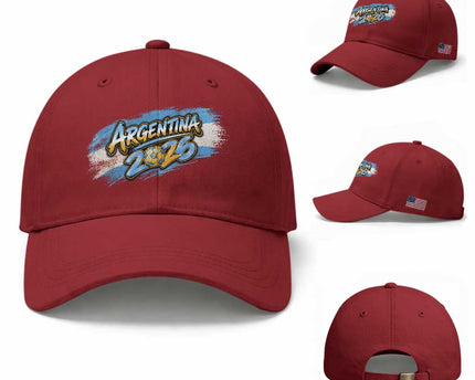 Vintage Argentina Soccer Pride 2026 Graphic Baseball Cap