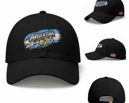 Vintage Argentina Soccer Pride 2026 Graphic Baseball Cap