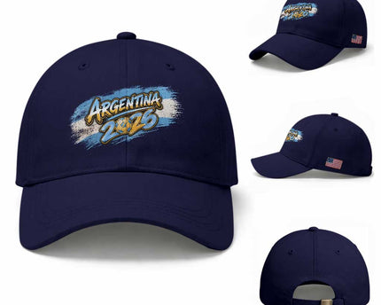 Vintage Argentina Soccer Pride 2026 Graphic Baseball Cap