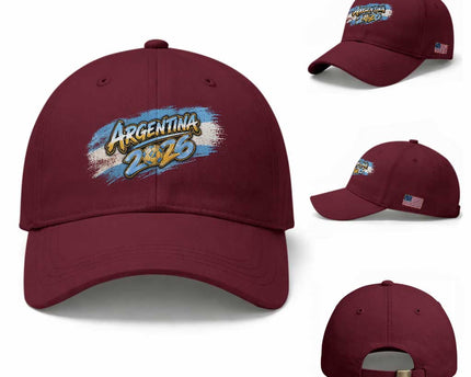 Vintage Argentina Soccer Pride 2026 Graphic Baseball Cap