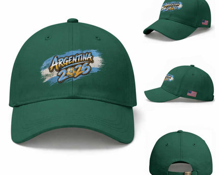 Vintage Argentina Soccer Pride 2026 Graphic Baseball Cap