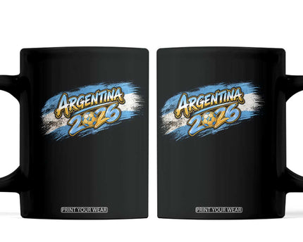 Vintage Argentina Soccer Pride 2026 Graphic Coffee Mug