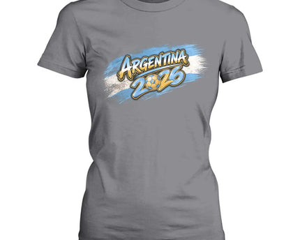 Vintage Argentina Soccer Pride 2026 Graphic T-Shirt For Women