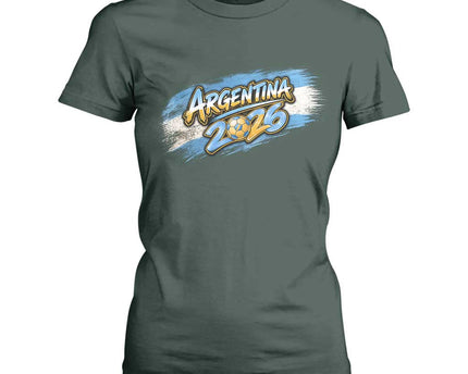 Vintage Argentina Soccer Pride 2026 Graphic T-Shirt For Women
