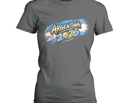 Vintage Argentina Soccer Pride 2026 Graphic T-Shirt For Women