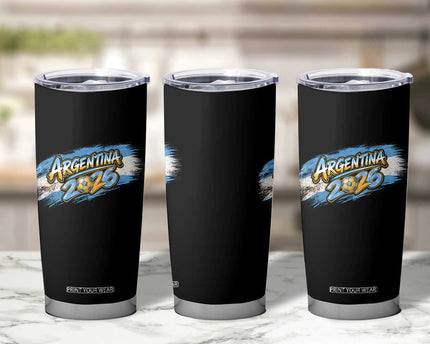 Vintage Argentina Soccer Pride 2026 Graphic Tumbler Cup