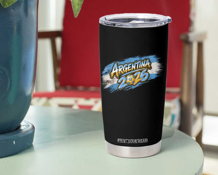 Vintage Argentina Soccer Pride 2026 Graphic Tumbler Cup