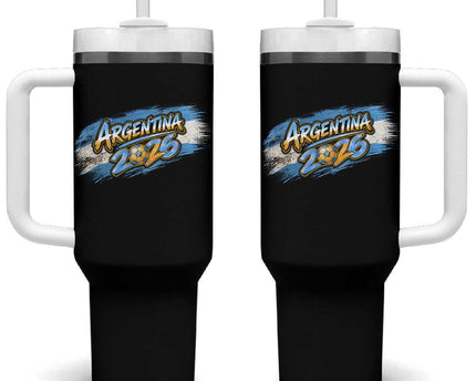 Vintage Argentina Soccer Pride 2026 Graphic Tumbler With Handle