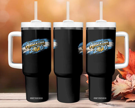 Vintage Argentina Soccer Pride 2026 Graphic Tumbler With Handle