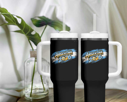 Vintage Argentina Soccer Pride 2026 Graphic Tumbler With Handle