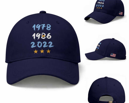 Argentina 3 Stars Champions Baseball Cap