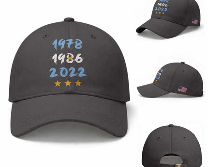 Argentina 3 Stars Champions Baseball Cap