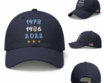 Argentina 3 Stars Champions Baseball Cap