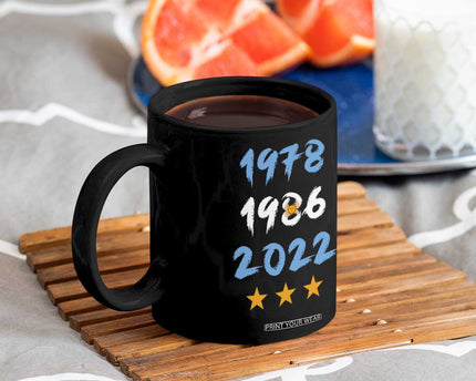 Argentina 3 Stars Champions Coffee Mug 1978 1986 2022 Football Pride