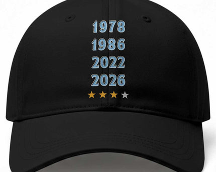 Argentina Flag Pride Soccer Baseball Cap 1978 1986 2022 Future Fourth Star