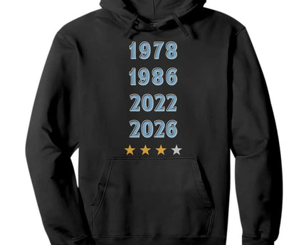 Argentina Flag Pride Soccer Hoodie 1978 1986 2022 Future Fourth Star