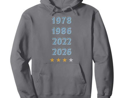 Argentina Flag Pride Soccer Hoodie 1978 1986 2022 Future Fourth Star