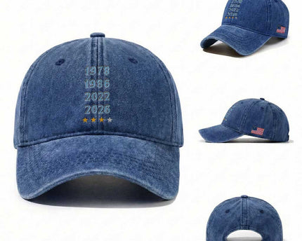 Argentina Flag Pride Soccer Washed Cotton Baseball Cap