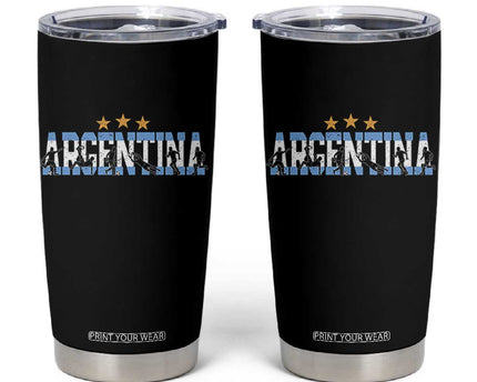 Proud Argentina Futbol Supporter National Pride Gift Tumbler Cup