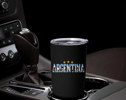 Proud Argentina Futbol Supporter National Pride Gift Tumbler Cup