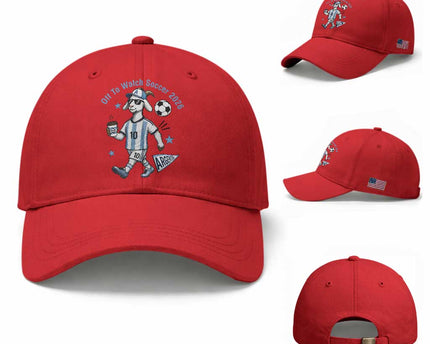 Funny Goat Football Lover Baseball Cap Off To Watch Argentina Soccer 2026