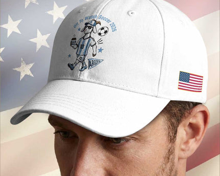 Funny Goat Football Lover Baseball Cap Off To Watch Argentina Soccer 2026