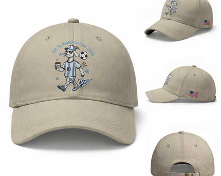 Funny Goat Football Lover Baseball Cap Off To Watch Argentina Soccer 2026