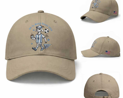 Funny Goat Football Lover Baseball Cap Off To Watch Argentina Soccer 2026